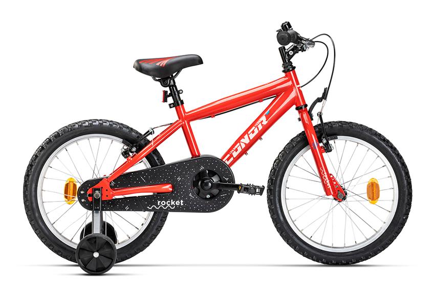 Bicicleta niño 3 a 6 años – 16″ – ruedines – CONOR METEOR – Azul – THEBIKE